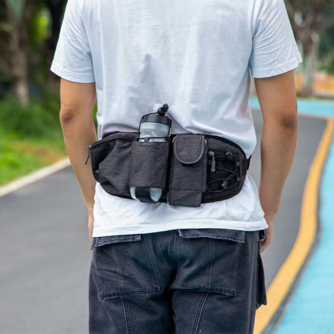 Crossfit Gym - Water Bottle Waist Bag, Marathon Running