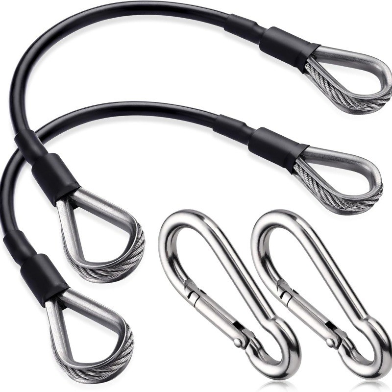 Battle Rope Anchor - 1/2Pcs 25cm Gym Cable Extension Compatible