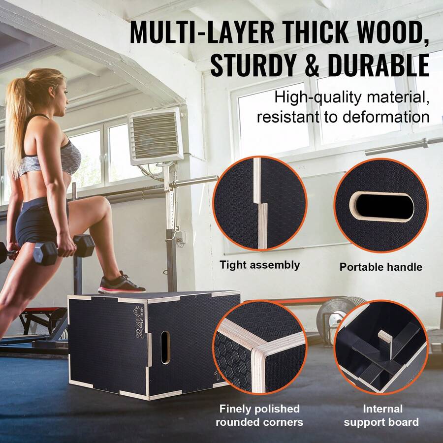 3 In 1 Plyometric Jump Box 12  - Box Jump Plyo review and price