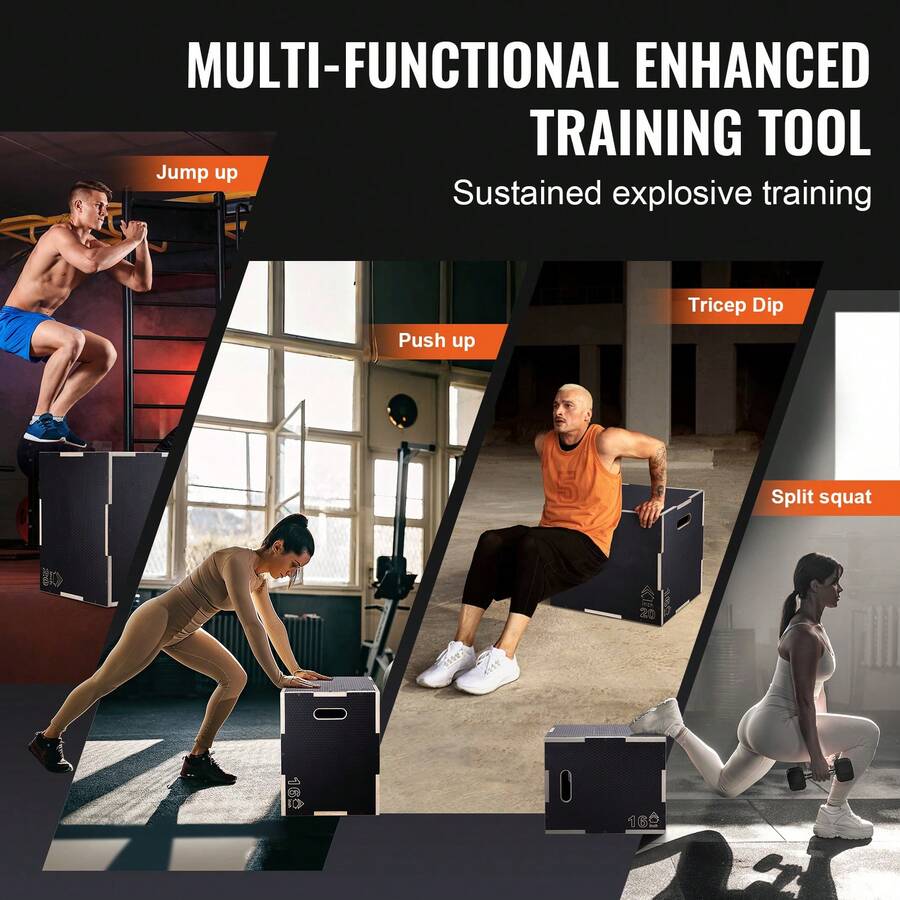 3 In 1 Plyometric Jump Box 12  - Box Jump Plyo review and price
