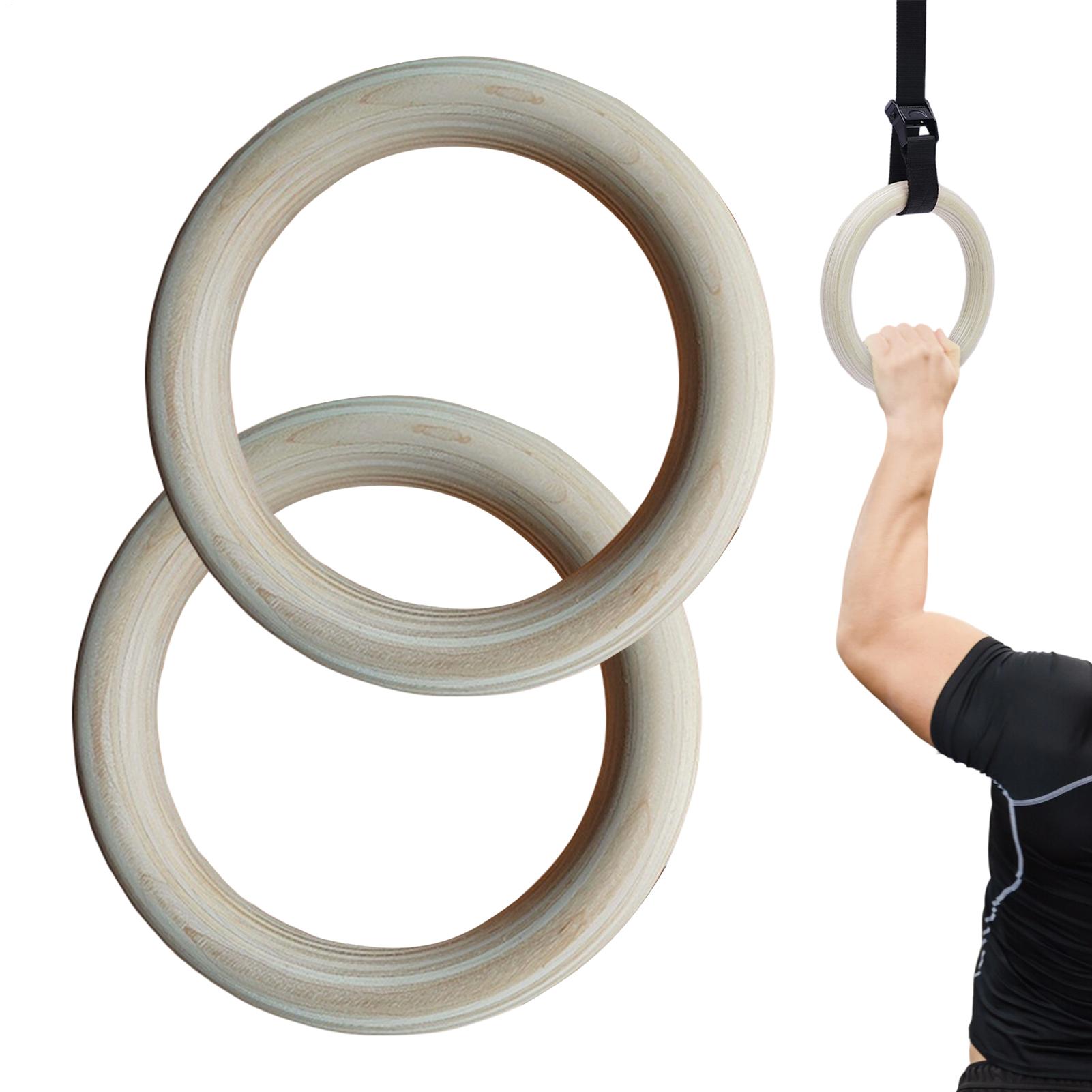 2Pcs/Pairs Wooden Portable Gym - Gymnastic Ring Wood review and price
