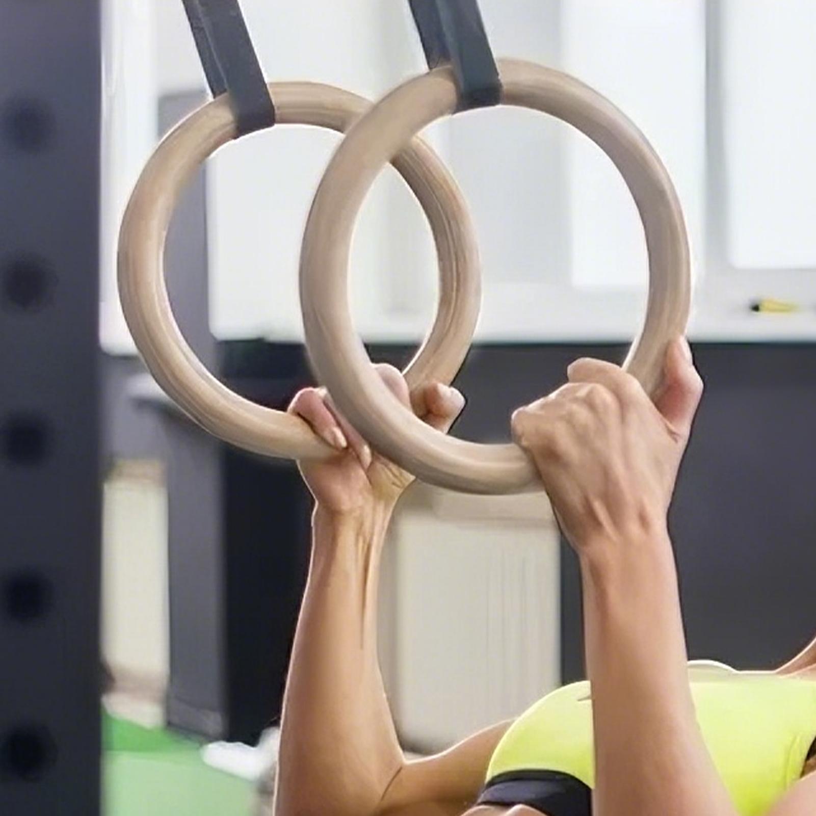 2Pcs/Pairs Wooden Portable Gym - Gymnastic Ring Wood review and price