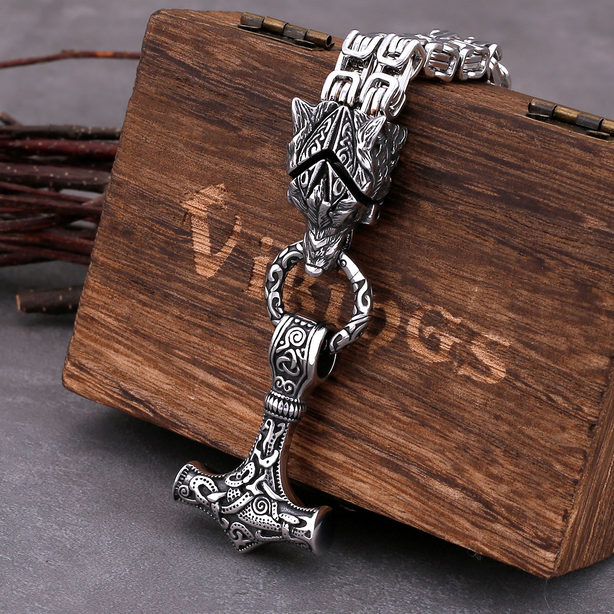 Glamorous Stainless Steel Wolf - Battle Rope Anchor review and price